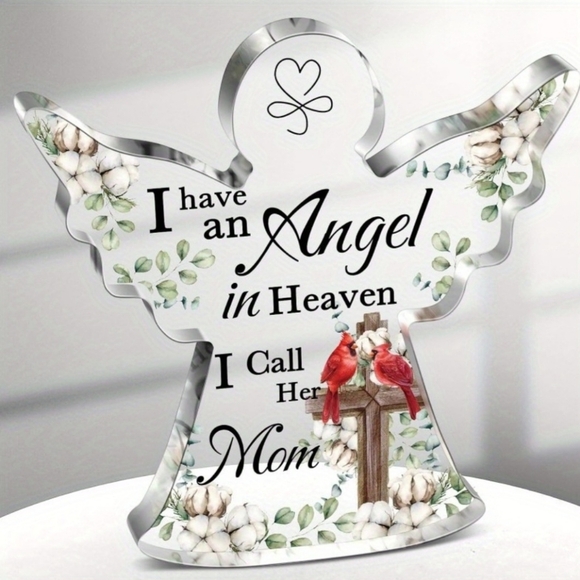 "I Have An Angel In Heavan, I Call Her Mom" Plaque - Picture 1 of 4